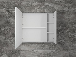 Style Line Мебель для ванной Стокгольм 80 подвесная белый рифленый софт – фотография-12